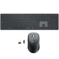 M9250 Kabellose Bluetooth-Tastatur-Maus-Kombination, Verbindung von 3 Geräten (USB-A+BT*2), UK-Layout, kabellose Full-Size Silent-Tastatur und ergonomisches Maus-Set für Windows, Android, Computer, Desktop-PC, Laptop